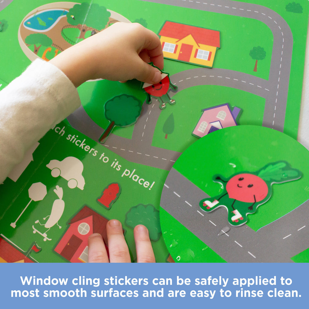 Avi's Adventures In The City Reusable Sticker Book + Marker Set (ages 3+)