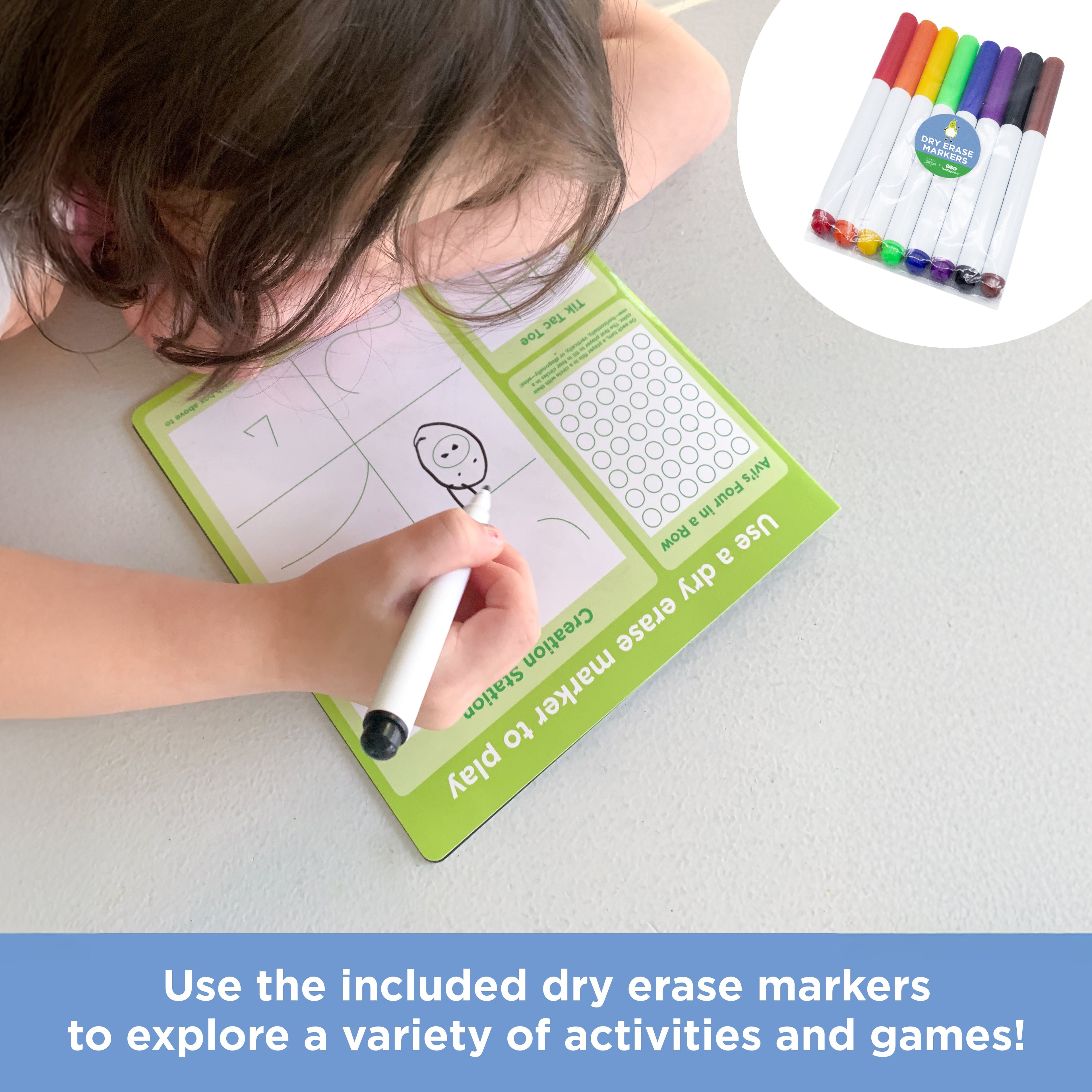 Avi's Adventures In Space Reusable Sticker Book + Marker Set (ages 3+)