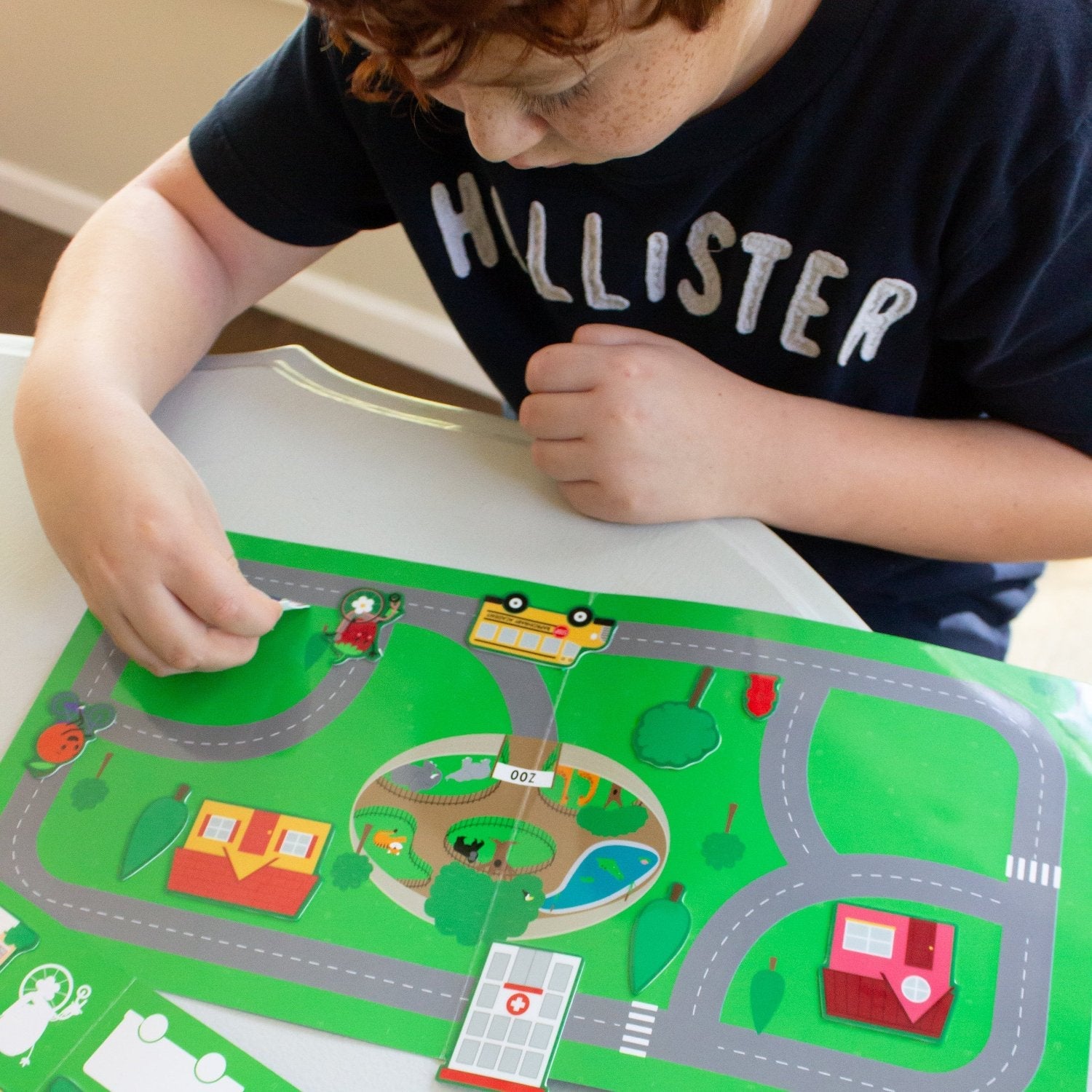 Avi's Adventures In The City Reusable Sticker Book + Marker Set (ages 3+)