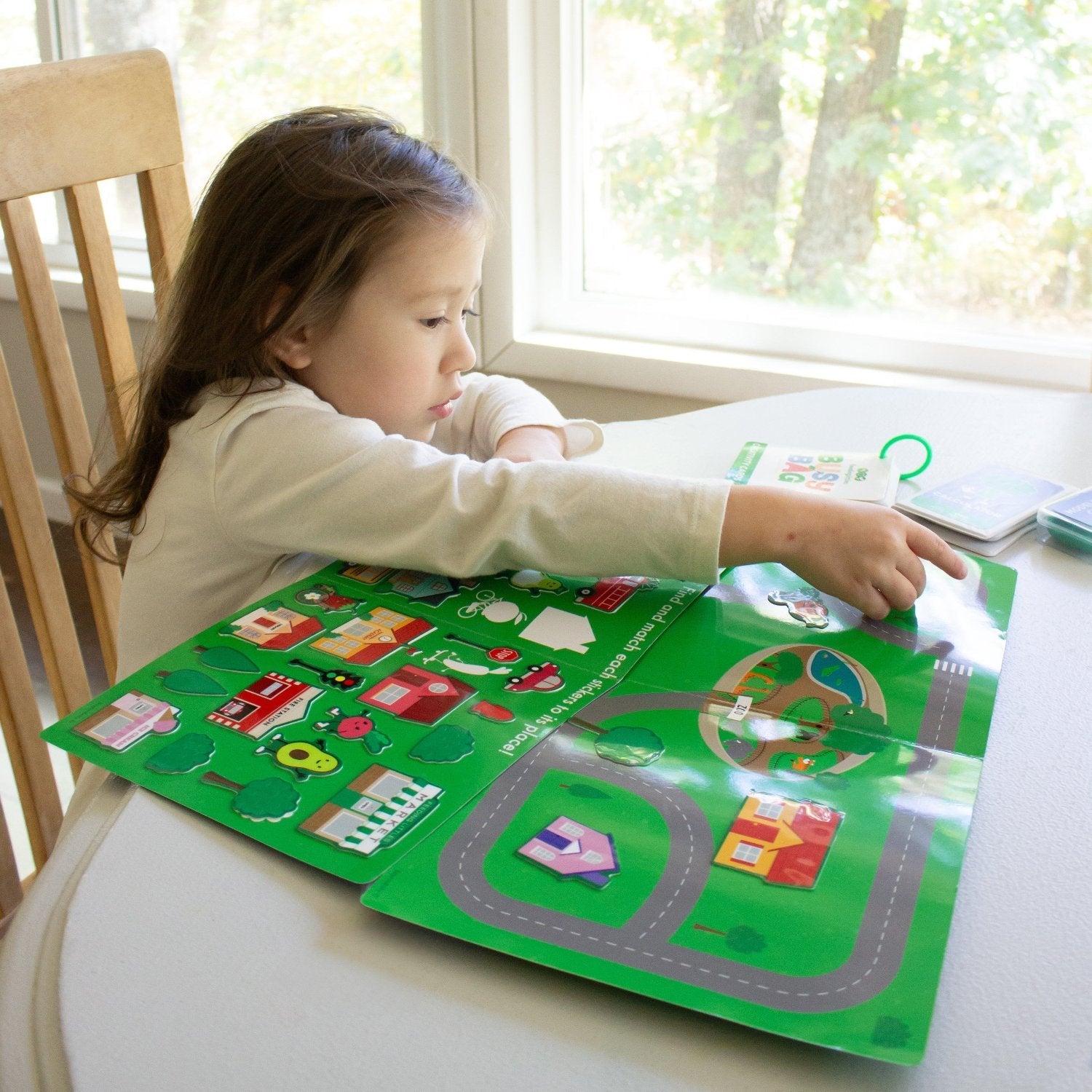 Avi's Adventures In The City Reusable Sticker Book + Marker Set (ages 3+)