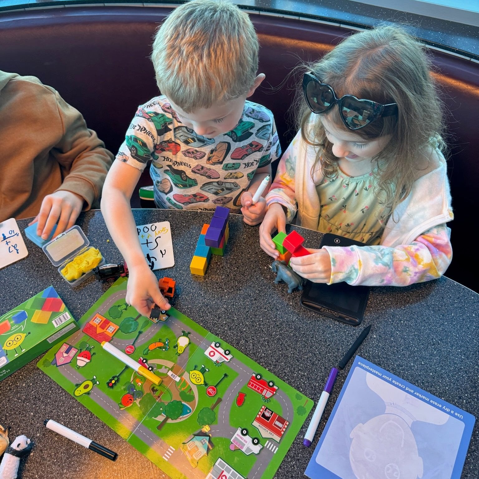 Avi's Adventures In The City Reusable Sticker Book + Marker Set (ages 3+)