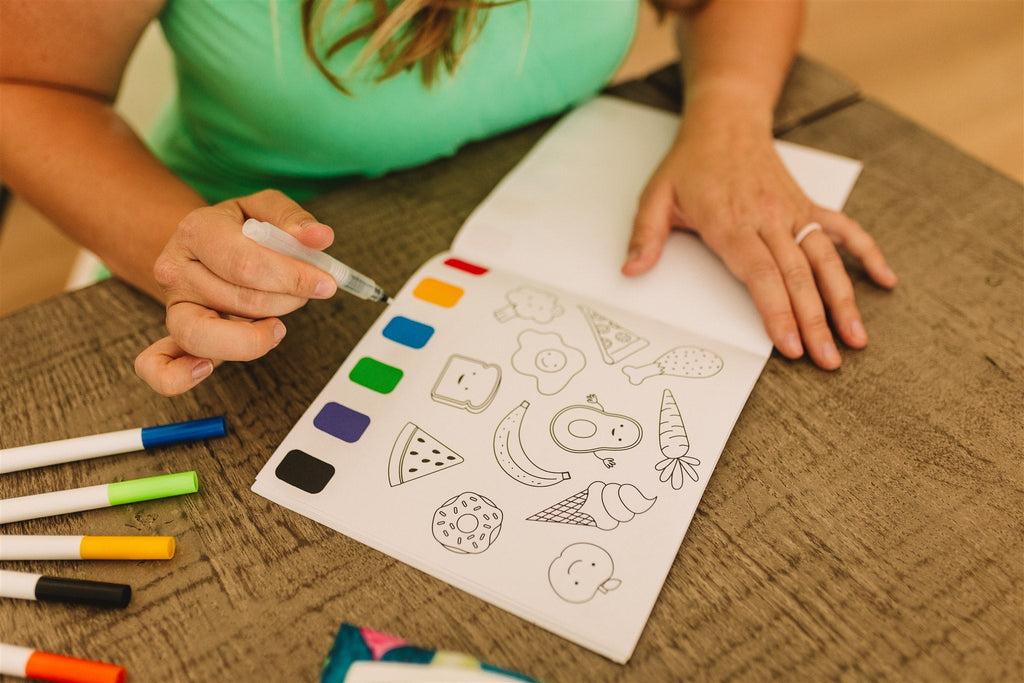 Avi's Adventures Watercolor Paint Book + Water Pen (ages 3+)