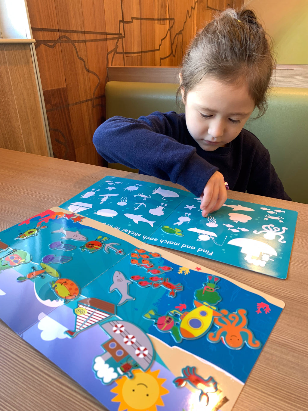 Avi's Adventures Under The Sea Reusable Sticker Book + Marker Set (ages 3+)