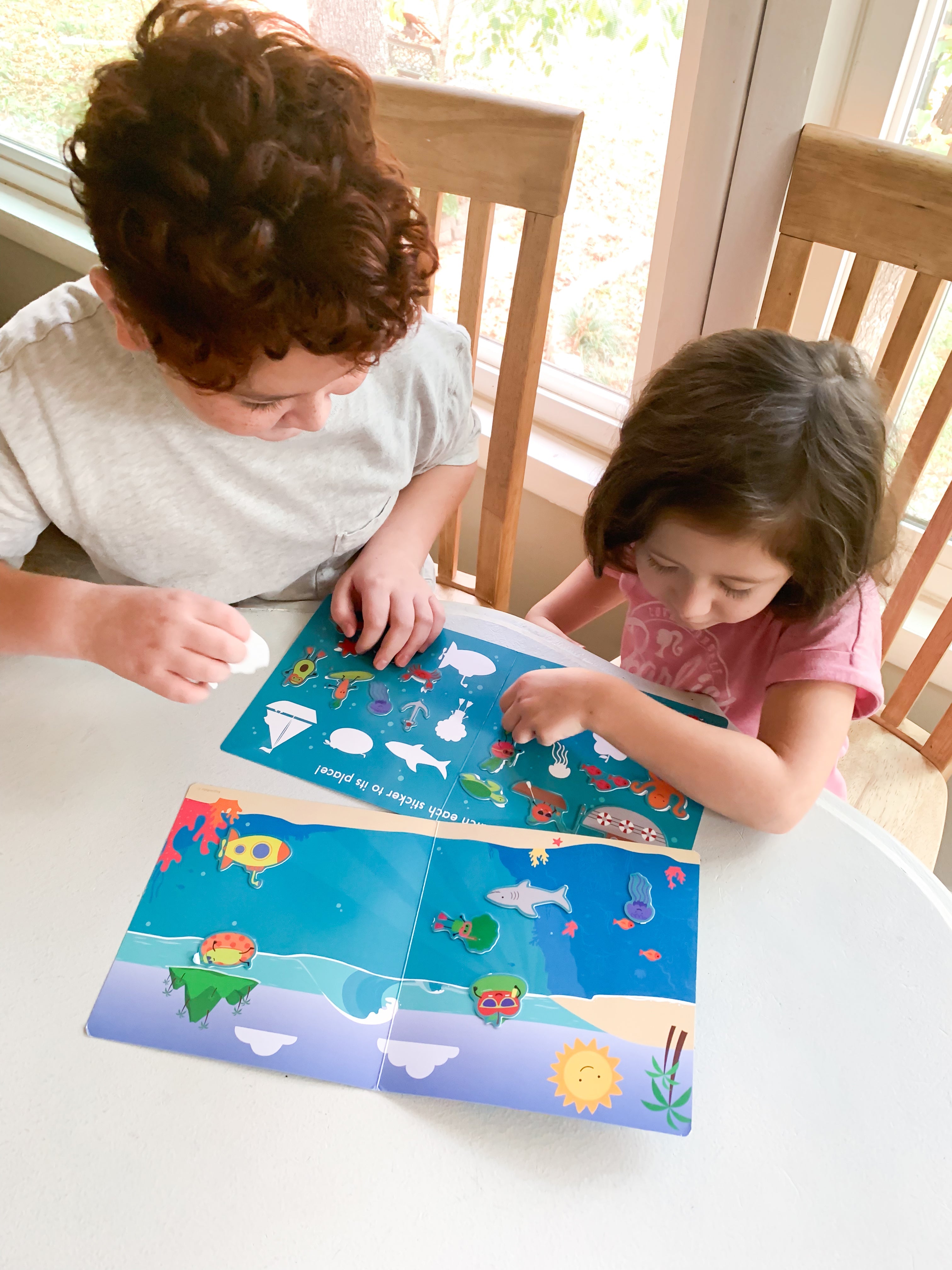 Avi's Adventures Under The Sea Reusable Sticker Book + Marker Set (ages 3+)