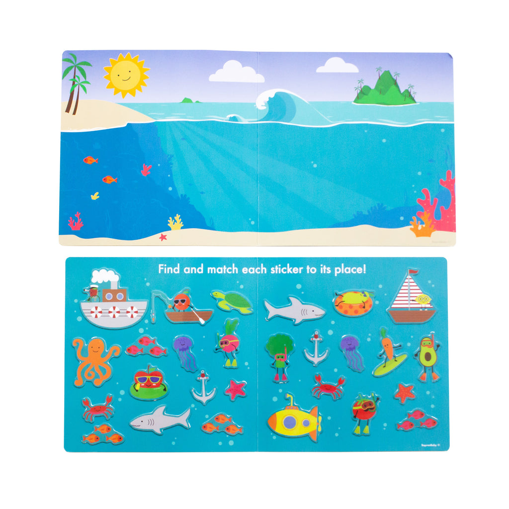 Avi's Adventures Reusable Sticker Book (3 PACK) + Marker Set