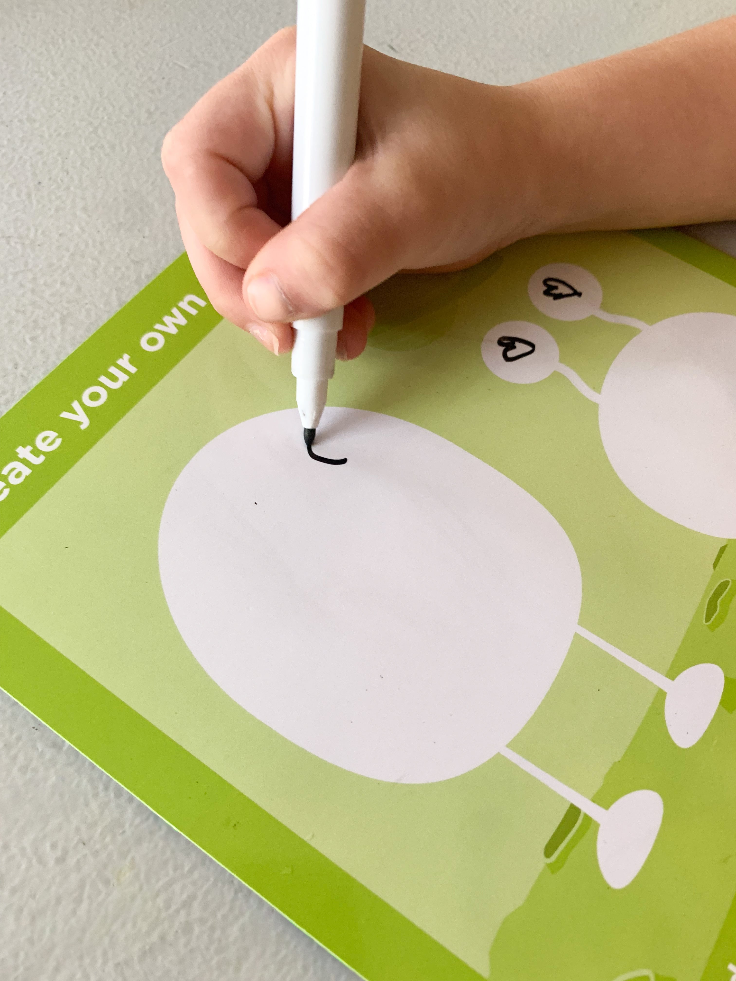 Avi's Adventures In Space Reusable Sticker Book + Marker Set (ages 3+)